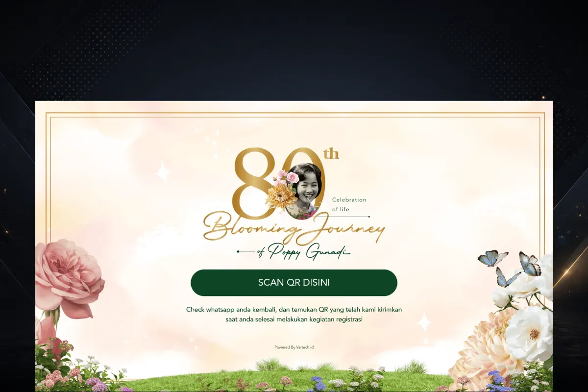 Preview image for Poppy Gunadi 80th Birthday Guest Registration System
