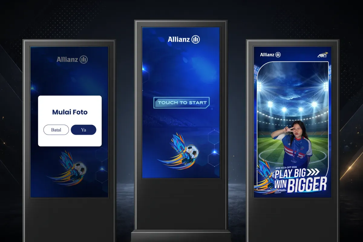 Real-time LED photobooth experience for Allianz ASN Kick Off Meeting 2026